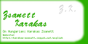 zsanett karakas business card